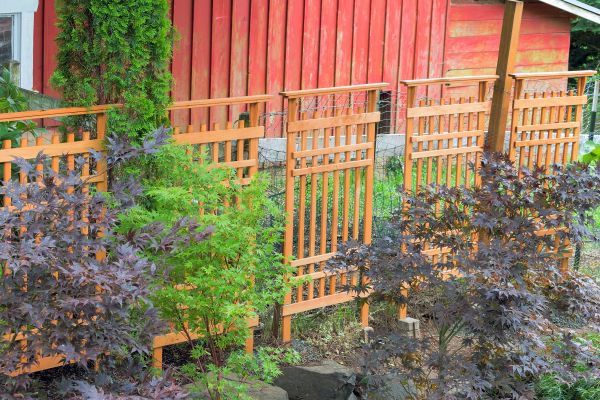 Wood Trellis Mounting in Glenview