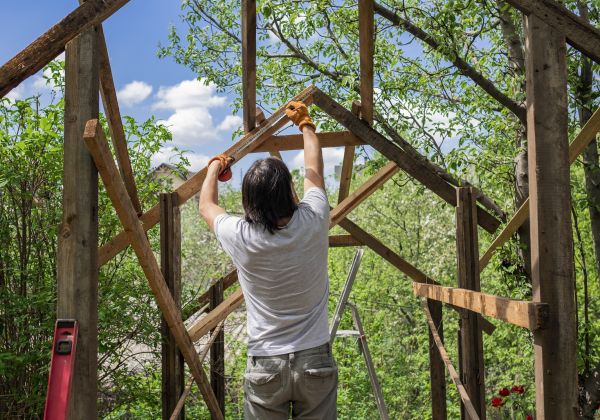 Wood Pergola Repair in Glenview